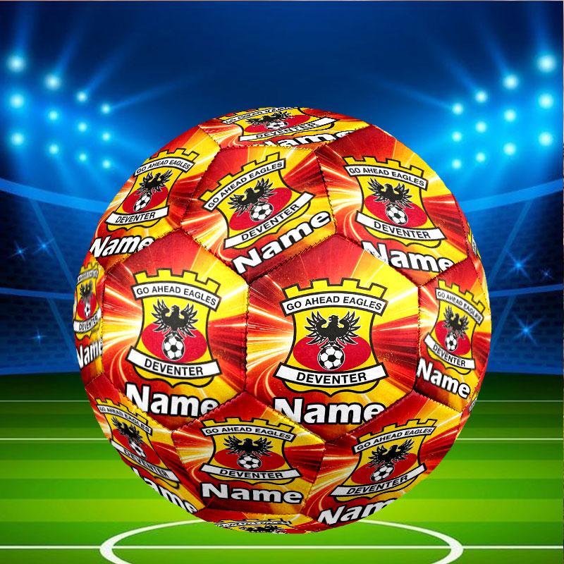 Custom Name Personalized Go Ahead Eagles Print Size 5 Soccer Ball Training & Match Football, for Team, Kicking, Gift for Football Enthusiasts