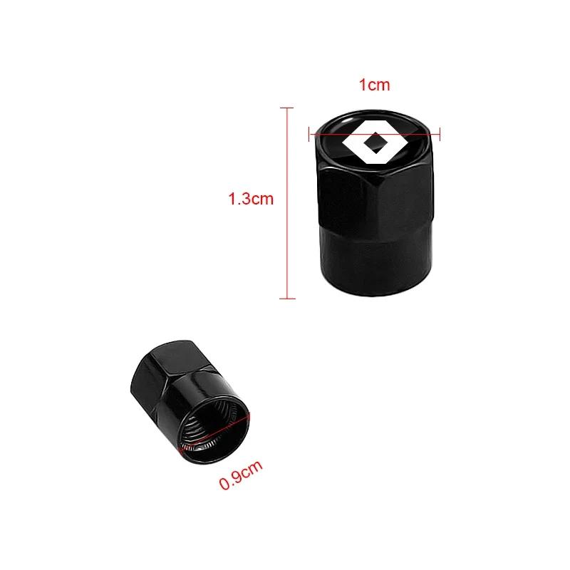 4Pcs Auto Wheel Tire Valve Air Stem Cap Duust Covers Car accessories For Renault Koleos Clio Laguna 2 Megane 2 3 Duster Logan S111