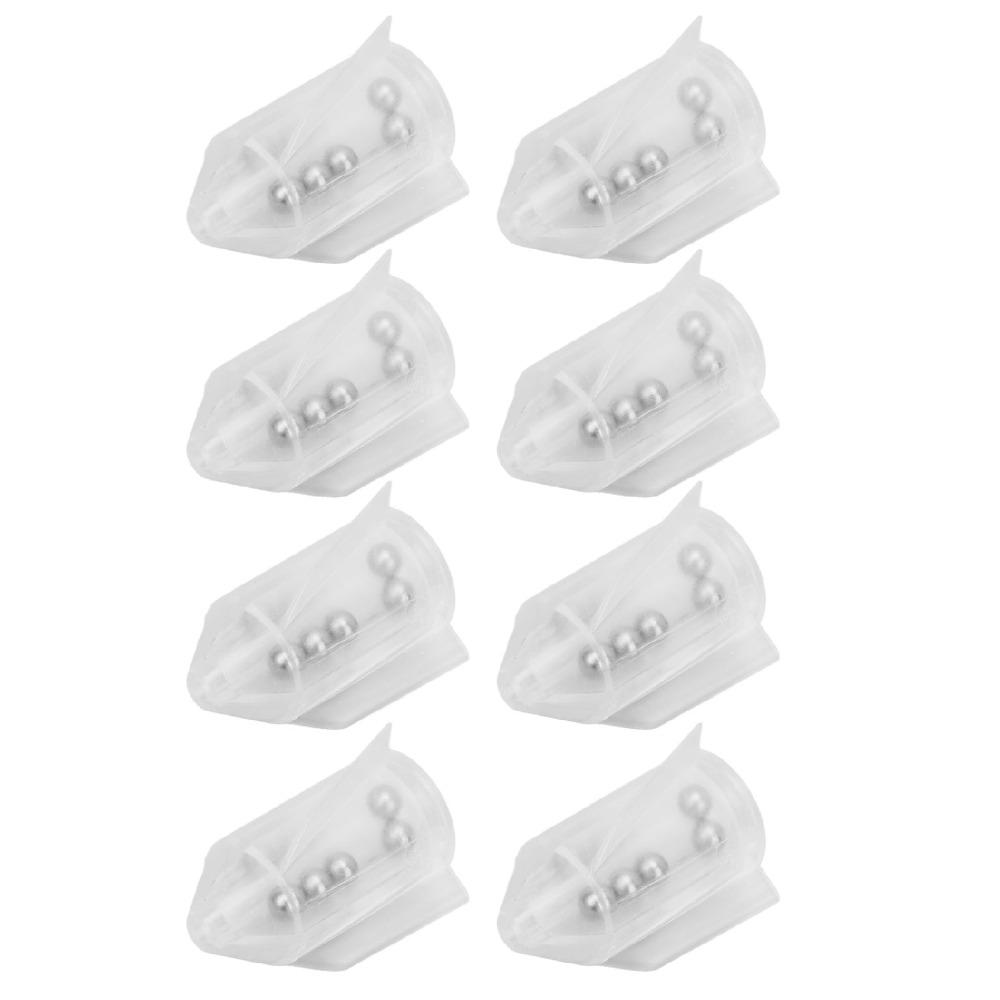 20PCS PVC Fishing Lure Rattles Multifunctional Fishing Bait Rattles Bait Weight Rattles  For Catfish