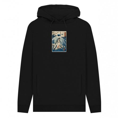 Apoh Unisex Erwachsener Kuniyoshi im Wasserfall Ashmolean Museum Hoodie