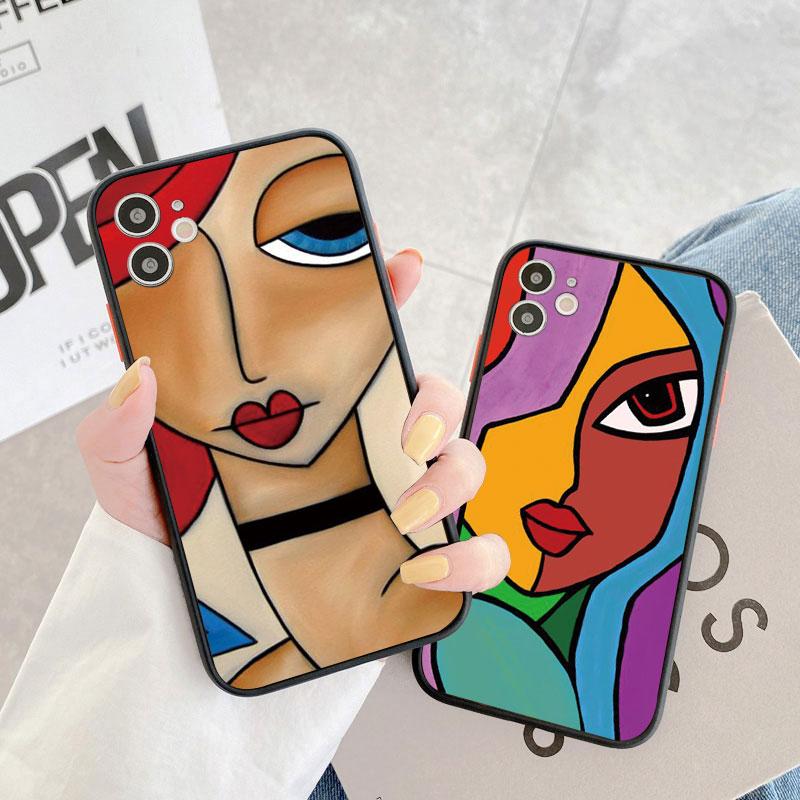 Picasso Abstract Art Painting Phone Case For iPhone 15 11 12 13 14 Pro MAX Mini 17 16 Pro Max Plus Shockproof Back Cover Fundas