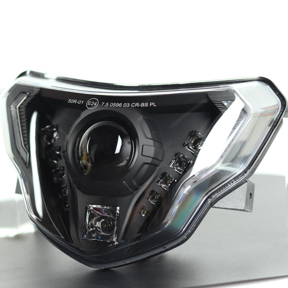 

Светодиодные фары для BMW G310GS G310R 100 Вт аксессуары для мотоциклов фары с полным комплектом для сборки Devil Eyes G 310 GS R чёрный