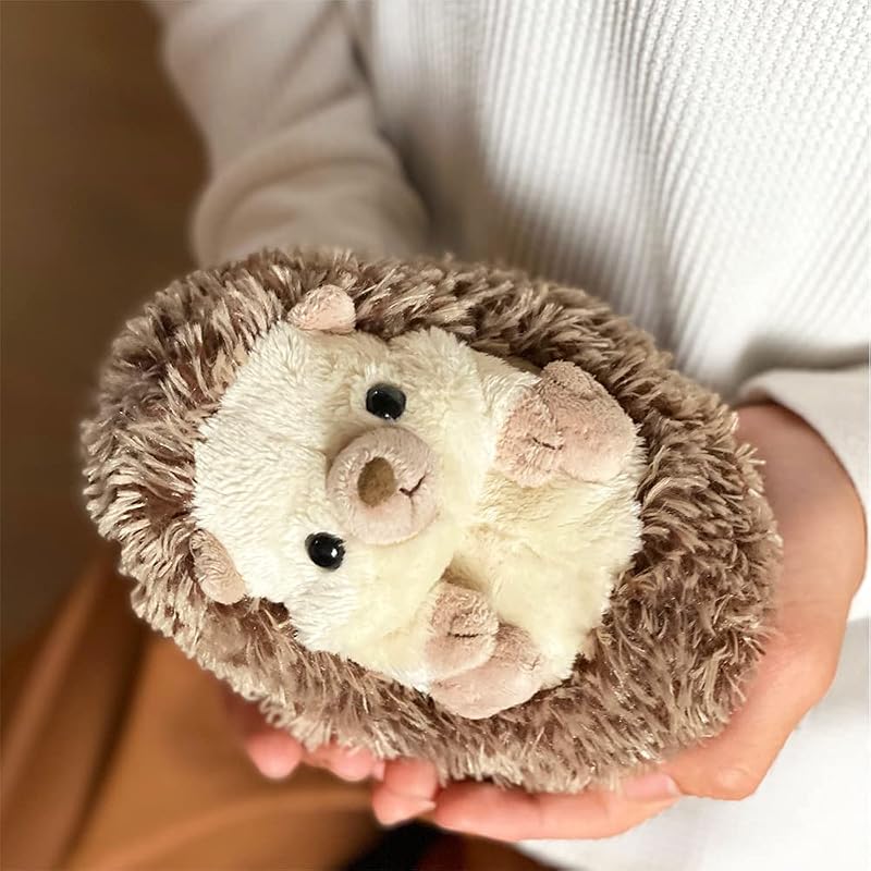 Sun Lemon Koromoffuru Hedgehog Plush Toy, Beige, 12 x 15 x 13 cm, Animal, P-8252