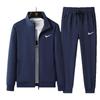 2025 Herren Freizeit Baumwoll Trainingsanzug Set: Reißverschluss-Strickjacke & Sportbekleidung Zweiteiler