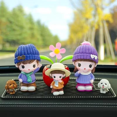 JINGRUIXIANG Couple & Family Car Dashboard Decor Set