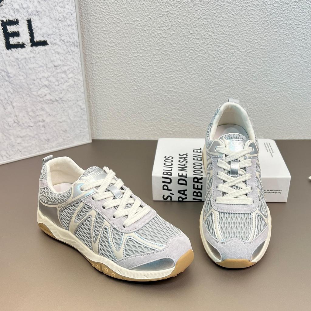 Mesh atmungsaktive Freizeitsportschuhe Damen 2025 Sommer neue Outdoor-Wanderschuhe weiche Sohle leicht Forrest Gump Trainingsschuhe