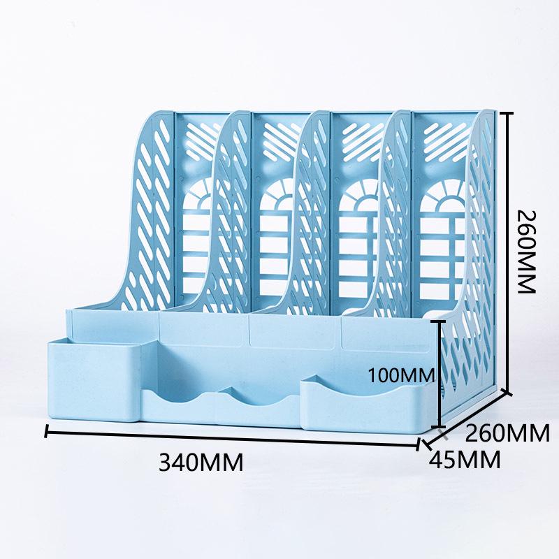 Four-Section Thickened Desktop Document Holder and Book Stand