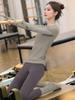 Women's Red High-End Yoga Clothes - Autumn/Winter Long Sleeve Pilates Training Sportswear