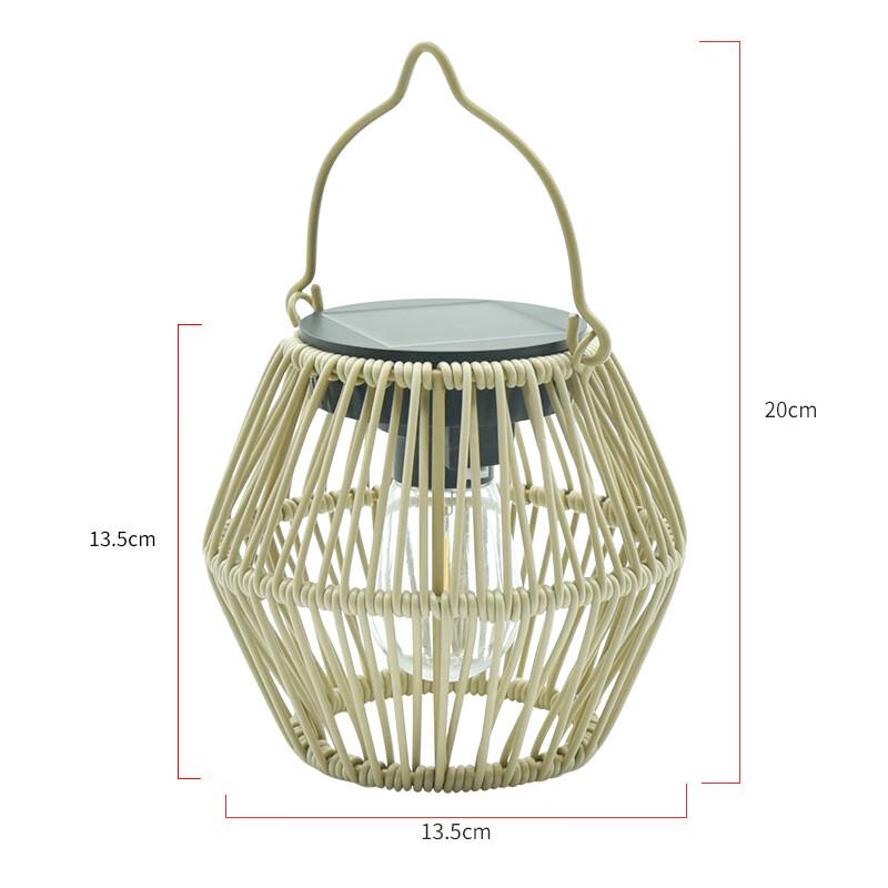 Outdoor Solar Rattan Lantern