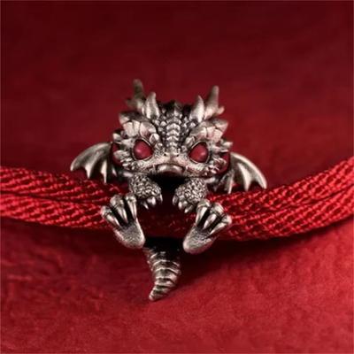 Pullable Adjust Dragon Bracelet Bangle Vintage Handwoven Bracelet New Red Rope