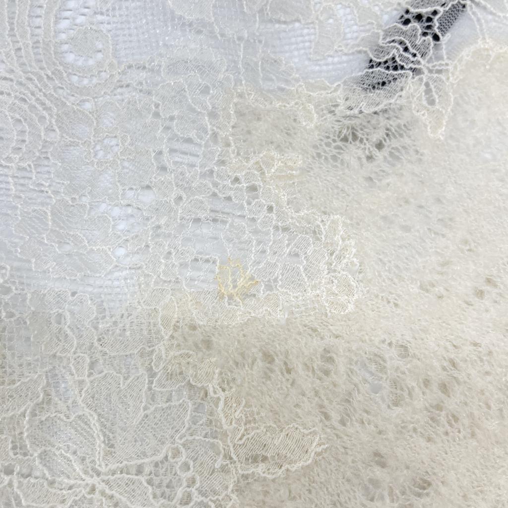 Ermanno Scervino White Cashmere Silk Blend Lace Cardigan and Sleeveless Ensemble Set Tops 38 whiteUsed