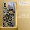 Black Gold Peony Flower For Samsung A 01 52S A04 A05S A10 A12 13 22 23 24 36 42 M02 Note 10 20Ultra 8 9 Golden glass phone case