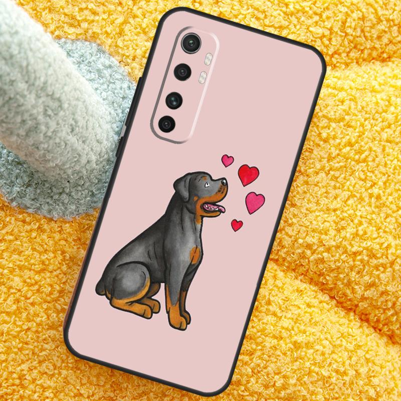 Cute Rottweiler Dog Case For Xiaomi 13T 14T 15T 14 15 Ultra 17 Pro Max Cover For POCO F8 F7 X7 Pro F5 F6 X5 X6