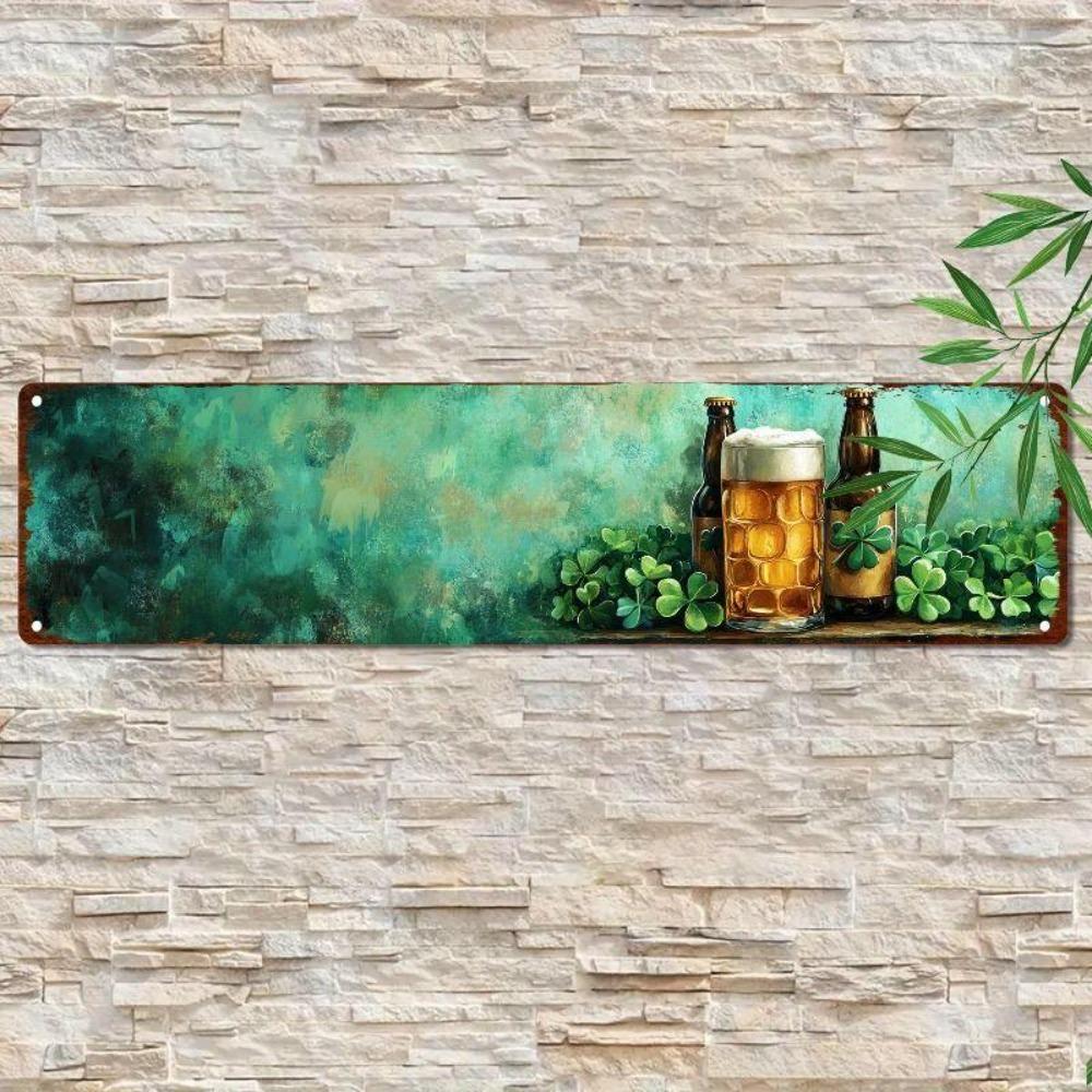 Retro Metal Wall Art for Home Office Beer Bar Decor