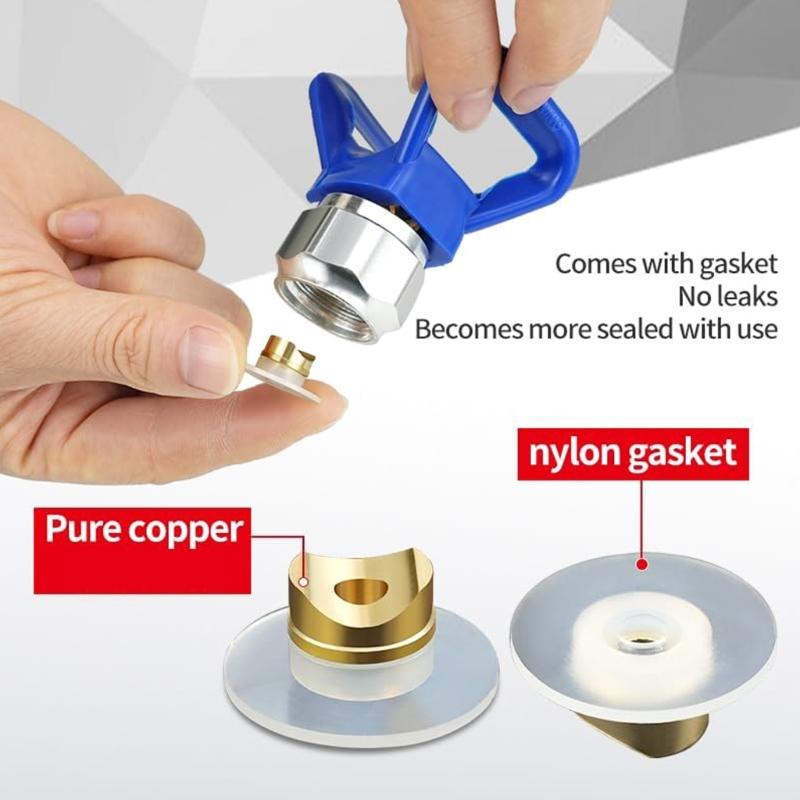Pack Of 25Pieces High Performances Nozzle Tip For Airless Sprays Guns With Reversible Seal Design And Sturdy Alloy Construction