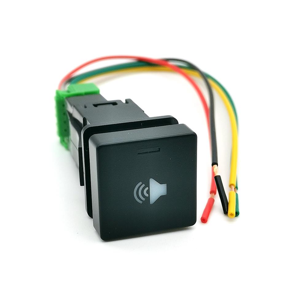1PC Car LED DRL Radar Power on Off Fog Light Fan Seat Heated Switch Button with Wire Fit for Isuzu D-MAX 2021- 2023