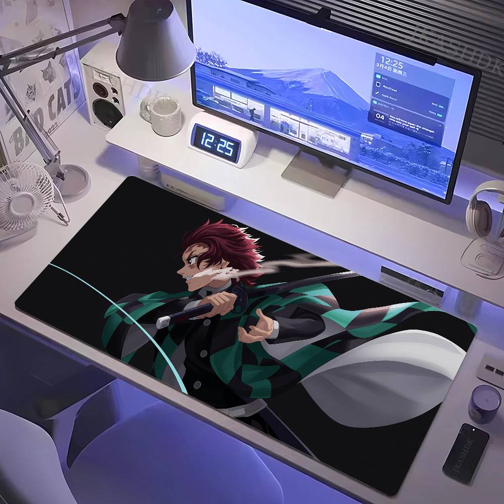 Large Demon Slayer Mouse Pad, Desk Keyboard Mat for Laptops, PC Accessories, Desk Protector, Gaming Mat, Rubber Mat