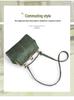 Women's British Retro Frosted Leather Shoulder & Crossbody Bag - Spring/Summer 2026