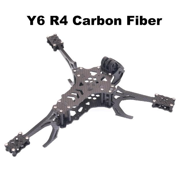 Y6R4 4inch FPV Drone Frame Kit Carbon Fiber Racing Drone Quadcopter Freestyle INAV Beatflight F722 Ardupilot PX4 Flight Control