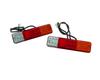 Tail Lamp 1 Pair 10-80V 12V 24V 48V Red Amber