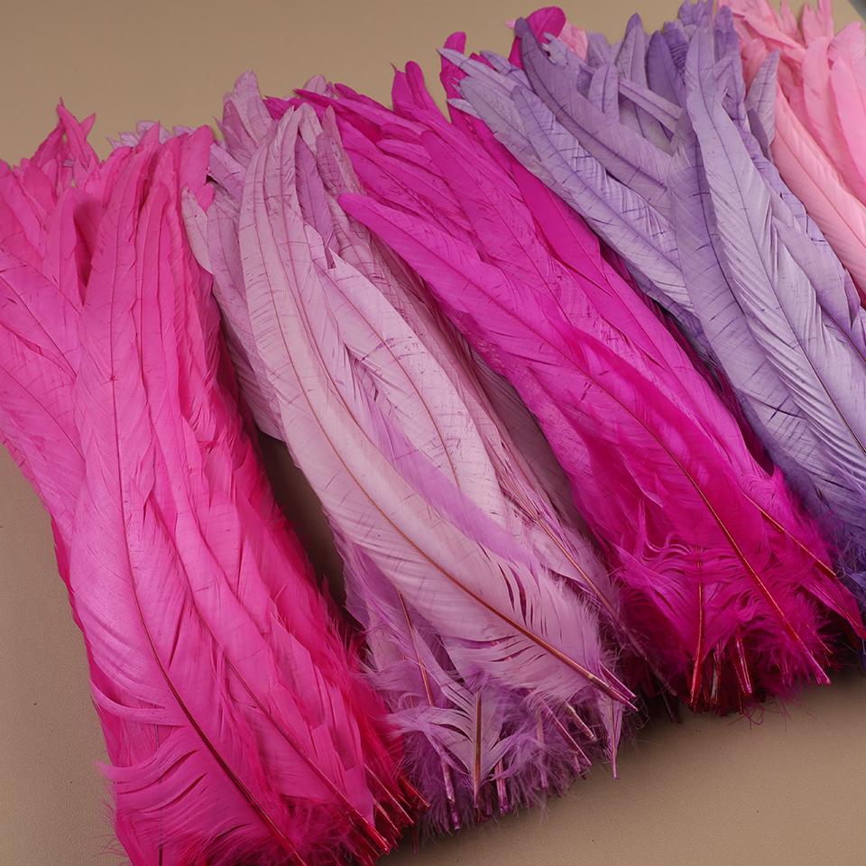 Rooster Feathers 35-40cm 40-45cm Handicraft Crafts DIY Natural Feather Handwork Party Plume Carnival Decoration