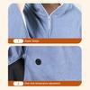 USB-Powered Electric Blanket Hooded Zipper Closure Solid Color Heated Shawl Wraps Winter Warm Quick Heating Blanket
