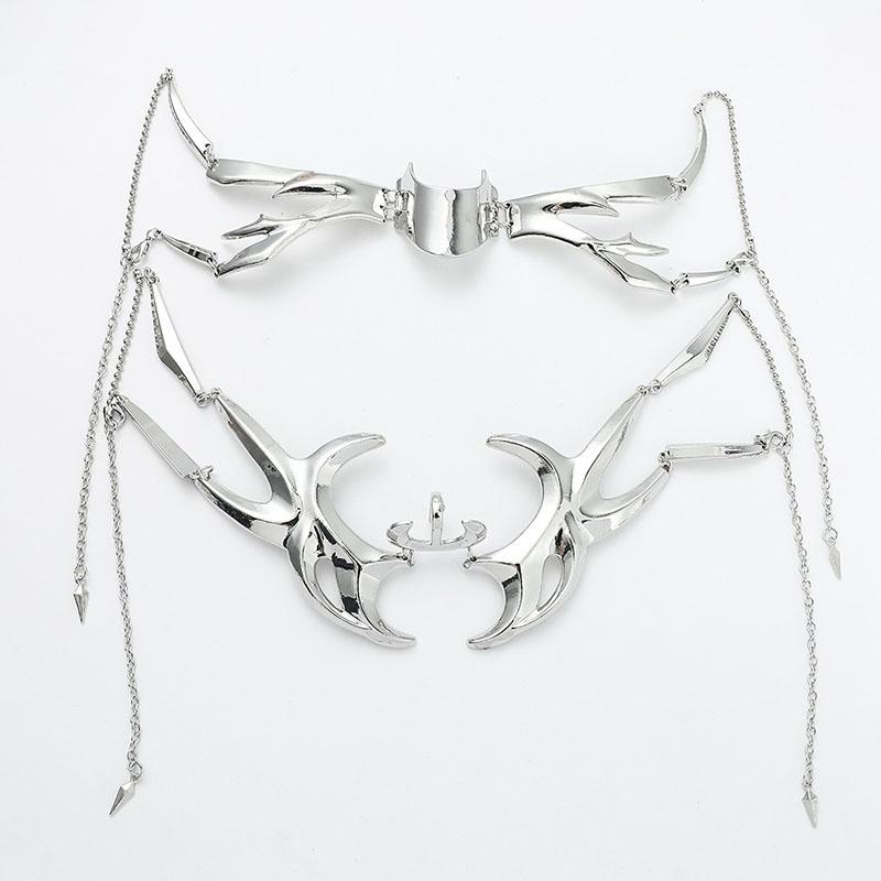 Masked Decoration Face Necklace Personality Punk Style Adjustable Gift Jewelry