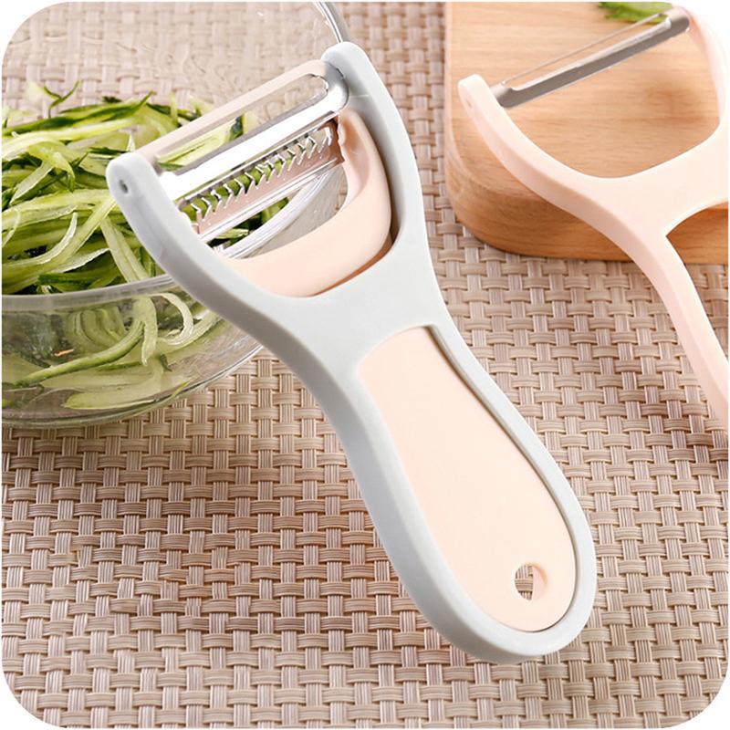 2 In1 Multifunction Peeler Slicer Carrot Potato Fruit Shred Grater Cutter Multi Peel Blade Grater Kitchen Tool