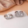 Women's Classic V-Shaped Diamond Ring: Adjustable, Simple, High-End, Micro-Paved Zirconia, Colorfast.