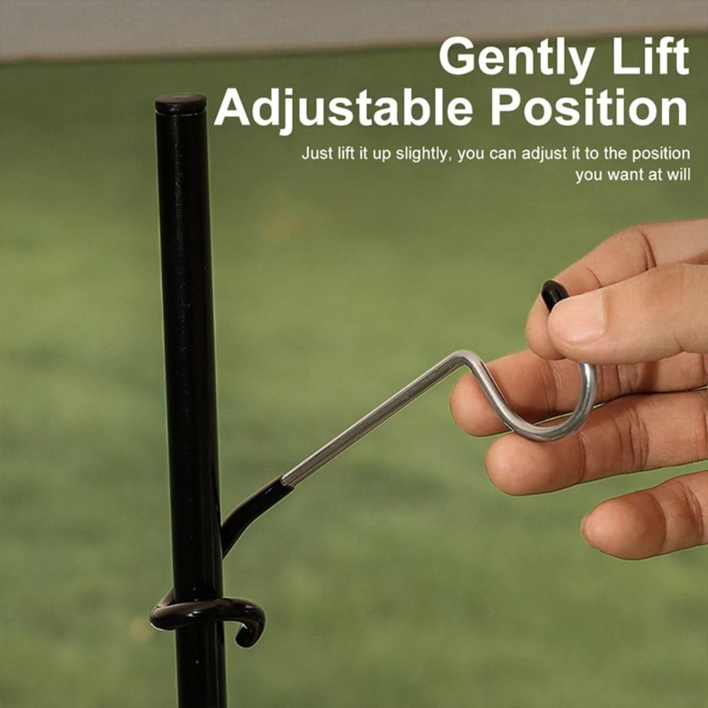 Lantern Hanger, Stainless Steel Camping Light Pole Hook, Tent Light