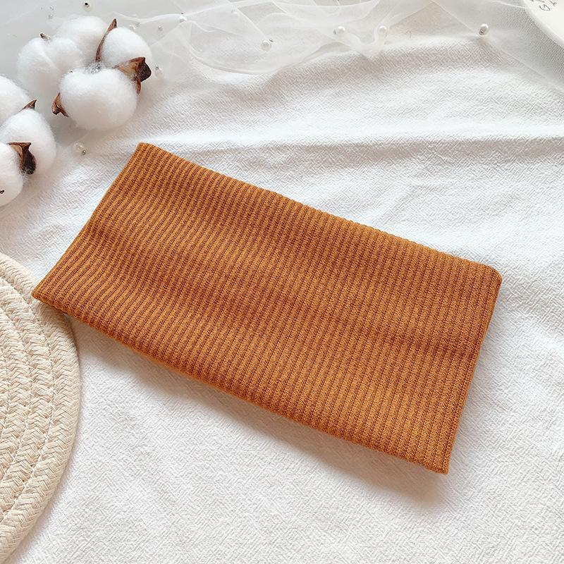 Trendy European-American Knit Sports Headband for Women – Versatile, Sweat-Absorbent, and Stylish for Running