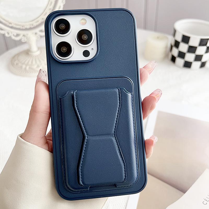 

Luxury Wallet Card Slot Folding Invisible Bracket Leather Shockproof Phone Case for iPhone 15 Pro Max 13 12 14 Pro Max Cover for iphone13(6.1 )