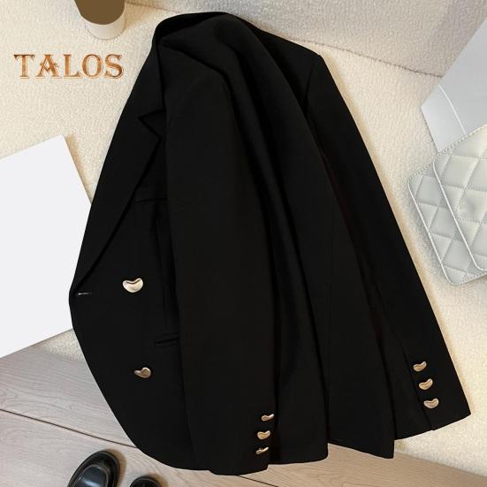 Damen Casual Anzug Büro Dame Blazer Jacke Mode Loose Fit Damenmantel Frühling Herbst Kleidung für Arbeit und Freizeit