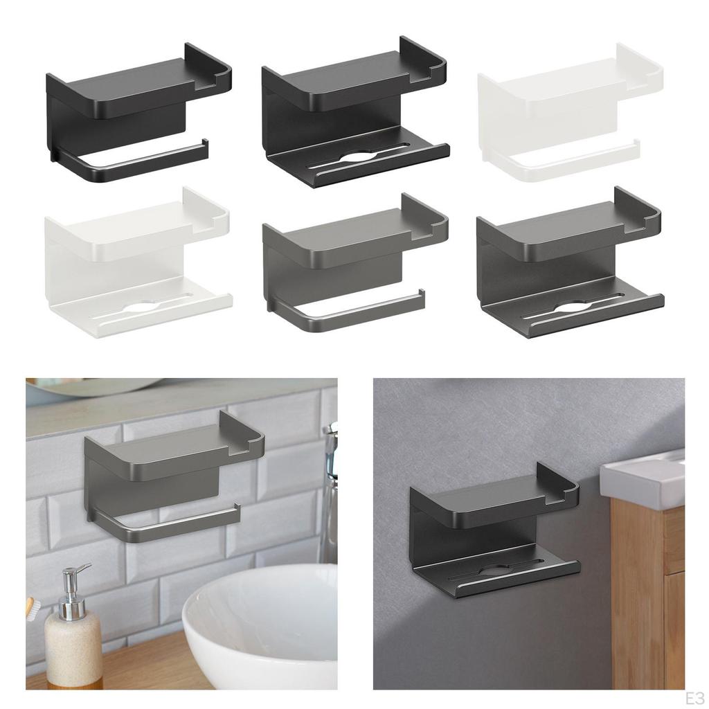 Toilet Paper Dispenser with Phone Rack
