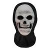 Comoda Maschera Facciale Teschio Realizzata in Tessuto di Poliestere per Feste in Costume Aggiunta di Personaggio a Tema