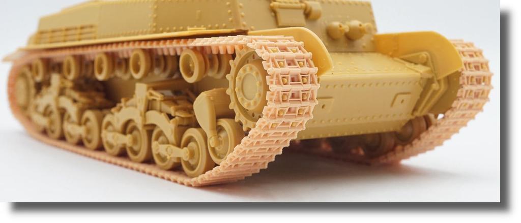 Fabscale Ungarischer Mittlerer Panzer Bewegliches Ketten-Set Kunststoffmodellteile FAB35020 1/35 40/41/43/44M Turán-Zrínyi (für Bronco) (Panzer)