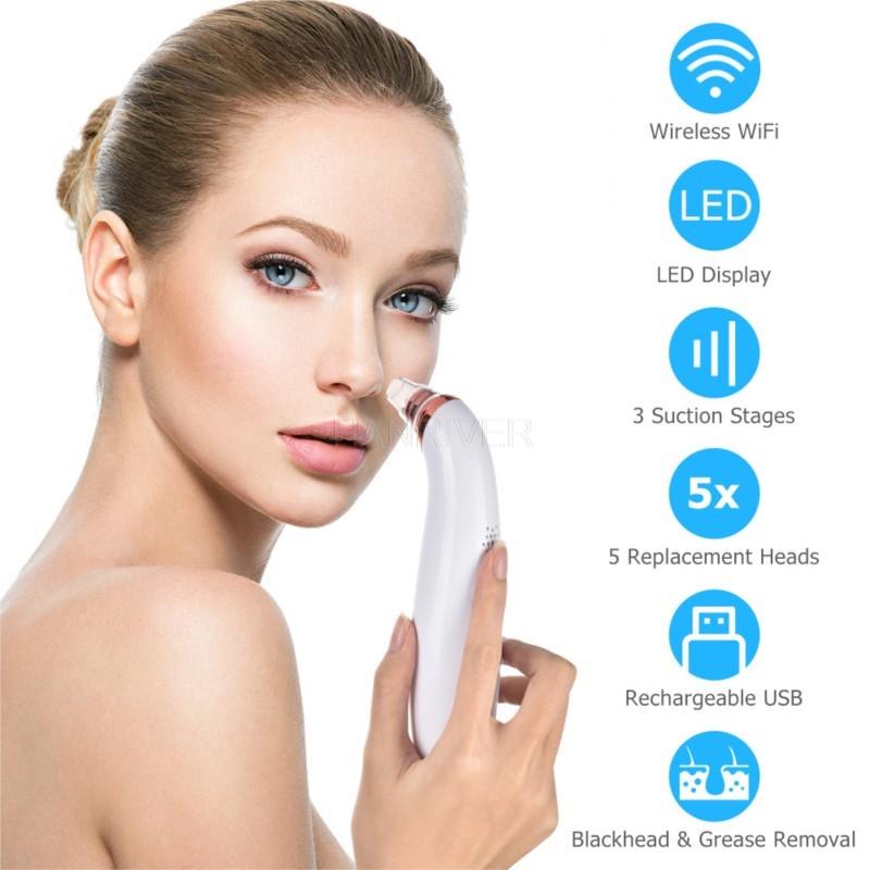 Wifi Visualized Blackhead Suction Instrument Household Electric Acne To Blackhead Pore Cleaning Beauty Instrument