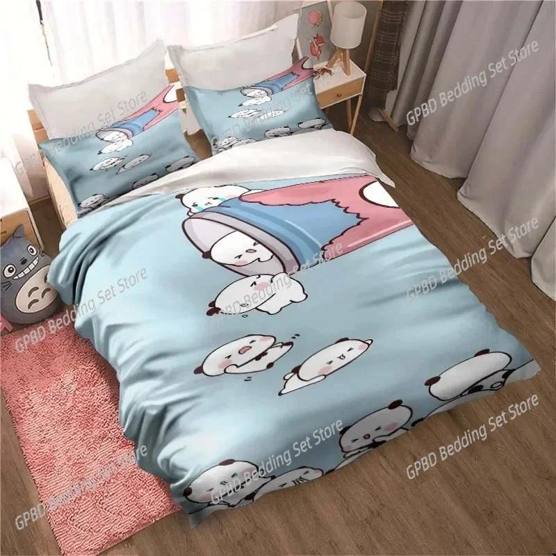Bubu Dudu Carton Adorable Lovely Bear Kawai Beding Set 3D Printed Suitable for Bedrom Soft Duvet Cover Set With Pilowcases Home Textile