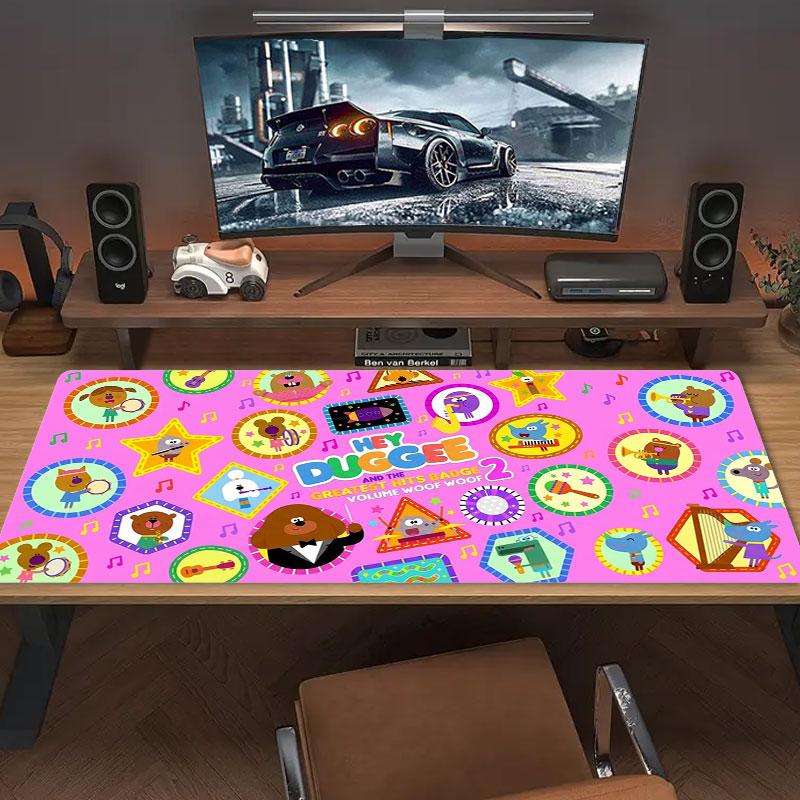 Hey Duggee Large Size Mouse Pad Large Gaming Table Cushion Non-slip Laptop Tablet Big Mousepad XXL Mat Mini PC Playmat With Lock edge