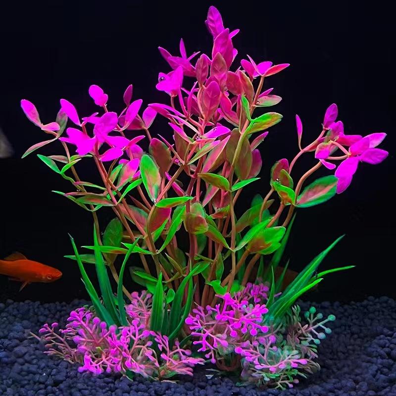 10pcs Fish tank Landscaping Ornaments Plastic Artificial Seaweed High Quality Seaweed Cross-border Aquarium Decorative Plants