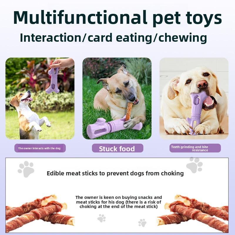 Nowy Obrotowy Uchwyt na Jedzenie w Kształcie Drzewa, Trwały Stabilizator Przekąsek w Kształcie Kości, Nudna Zabawka dla Psa