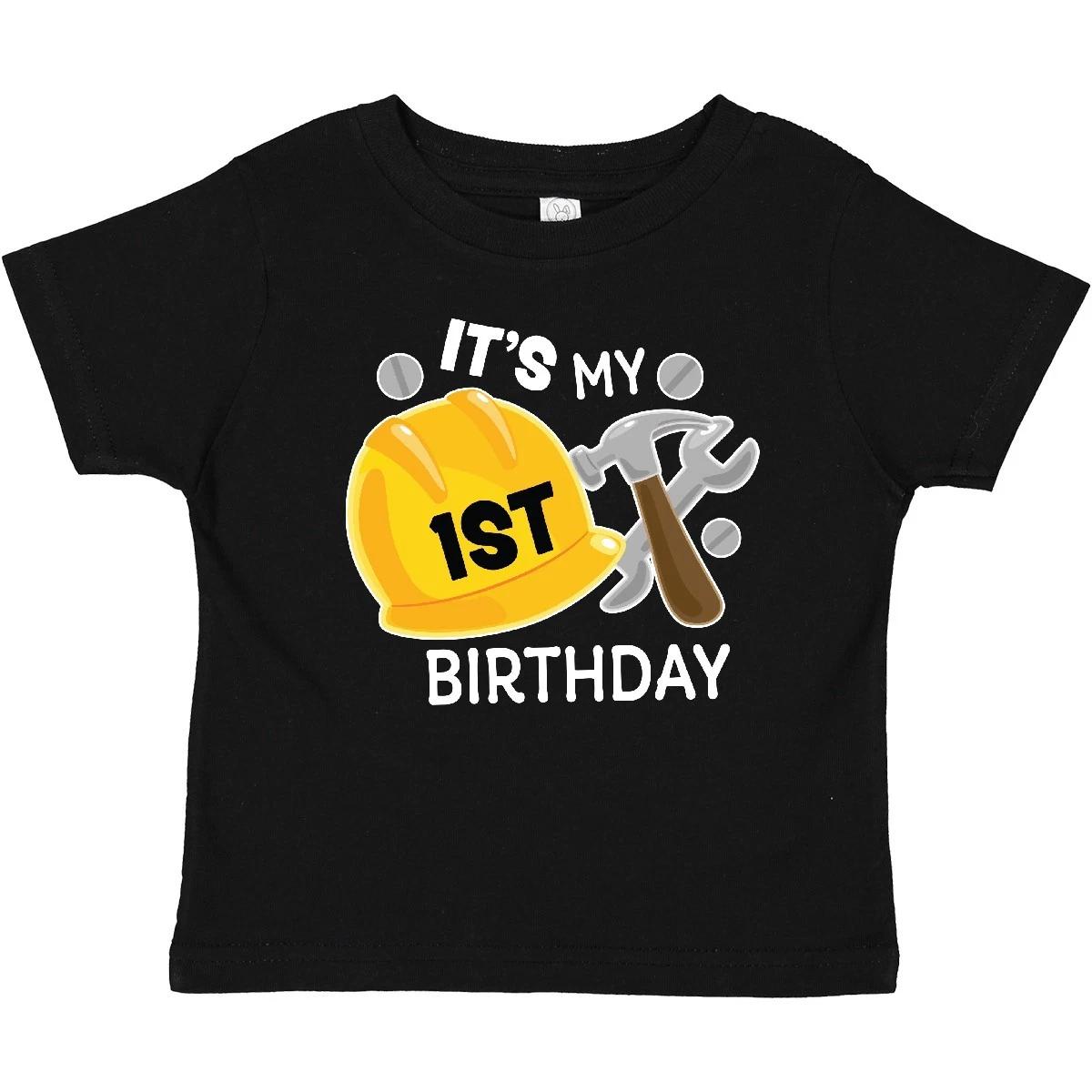 Inktastic Its My 1st Birthday With Construction Tools Baby T-Shirt Birthdays 1 100