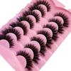 Xiaomi NEW 7pairs Makeup Eyelashes 3D Mink Lashes Fluffy Soft Wispy Natural Cross Eyelash Extension Reusable Lashes Eyelashes