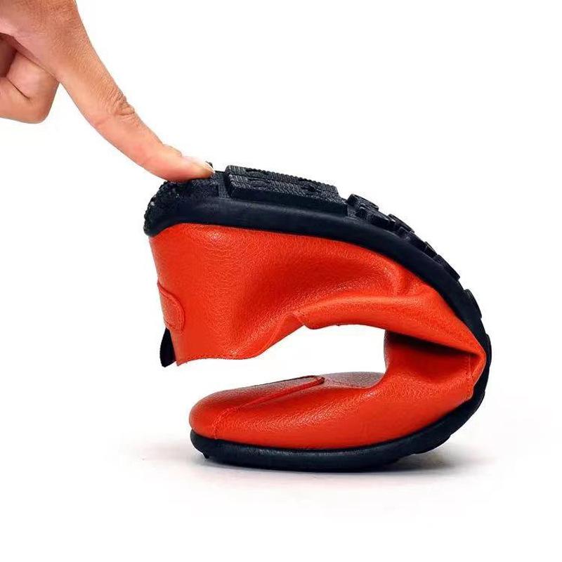 Men's Shoes 2025 New Men's Casual Shoes Men's Shoes Low-top Beanie Shoes Soft Flat Shoes Slip-on Shoes