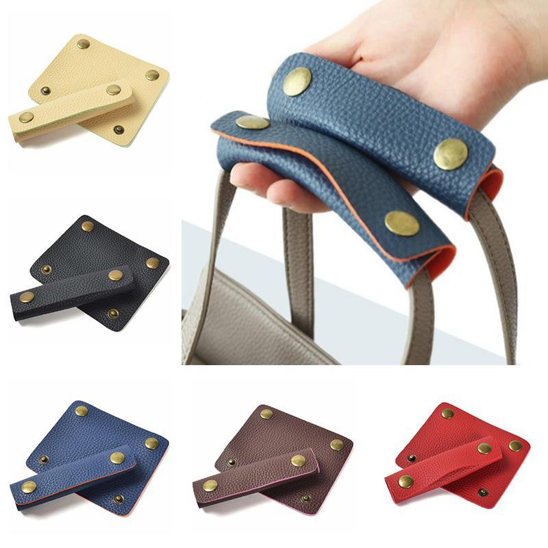 Soft Leather Handbag Handle Wrapped Luggage Luggage Grip Protector Shoulder Bag With Anti-Scuff Padded Lid Bag Accessories