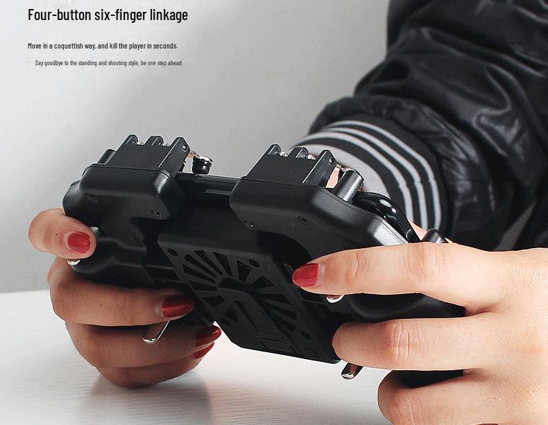 M10 M11 6-finger spillkontroller for PUBG har presis respons og forbedret varmeavledning.