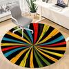 1PC Color Wheel Office Round Area Rug, Mat Suitable For Office, Under Office Chairs Bedroom Living Room Home Decor, Room Deco