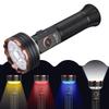 TrustFire TC50 Flashlight, High Brightness, 5100 Lumens, 500 Meters, Magnetic Tail, Type-C Charge/Discharge, Dimmable, Warm White, Cool White, Red, an