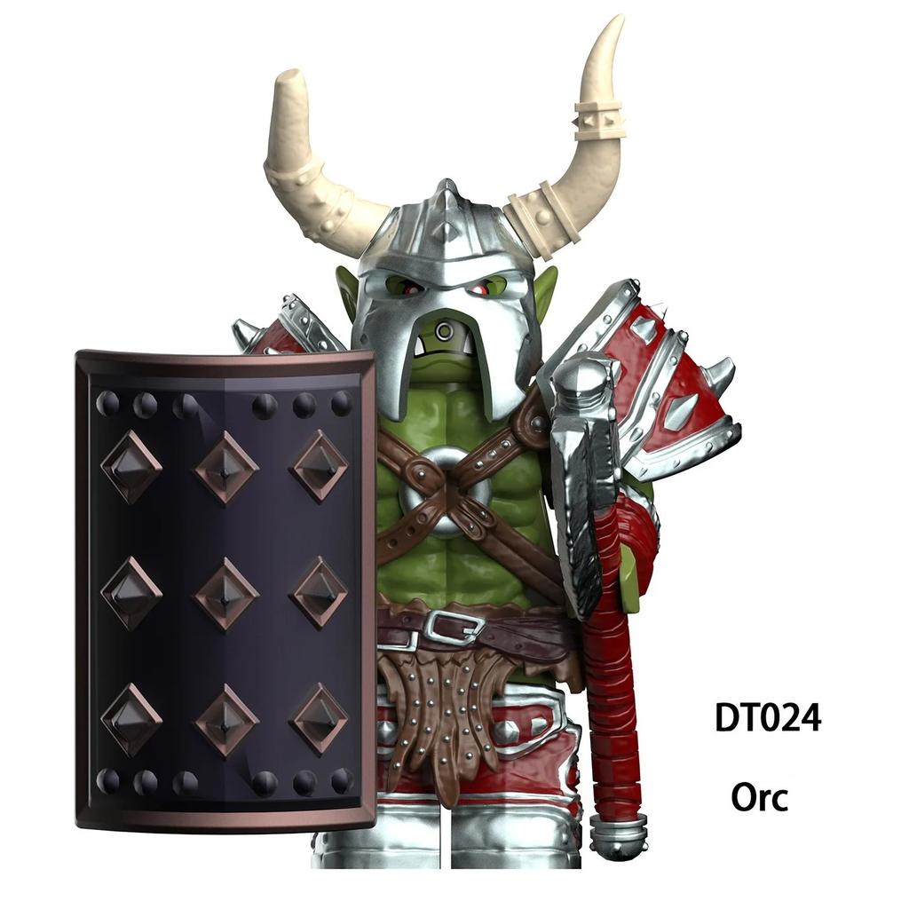 Medieval Orcs Model Bricks Mini Compatible Assembly Action Figures Puzzle Cartoon Building Blocks Toy Birthday Gifts