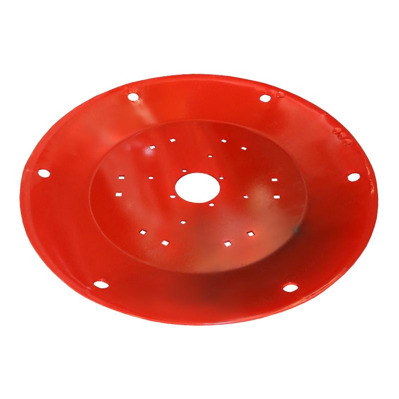 Working Disc for Rotary Mower 1.65 Thick, 5 Square Holes, Powder Coated